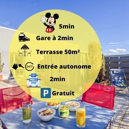 La Terrasse Disney/Gare/Centre A 3Min Parking Free Montévrain Eksteriør billede
